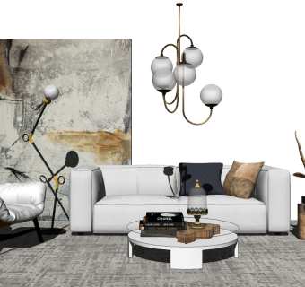 精品客厅设计家具模型 (87)